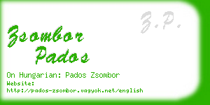 zsombor pados business card